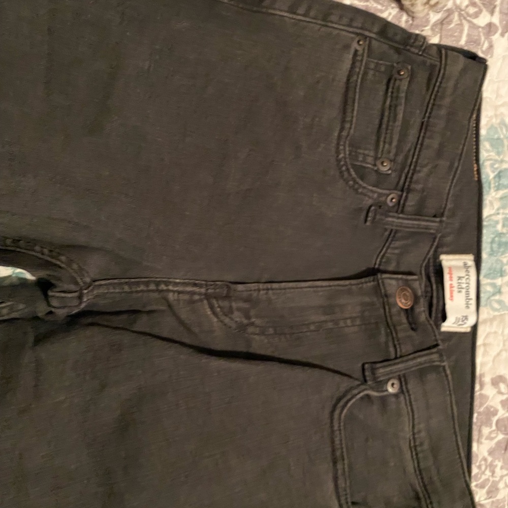 Abercrombie and Fitch Kids Black Jeans 15/16